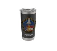 Icône de la NASA Rocket In Pentagone Gobelet isotherme en acier inoxydable double paroi