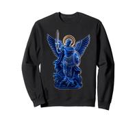 Icône de l'épée de Guerrier sacré Bleu de l'archange Saint Michel Sweatshirt