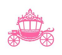 icône de silhouette de chariot de royaume classique ancien et ancien Stickers muraux 41x49.2cm Culture du tatouage Rose