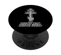 Icône du Crucifix chrétien orthodoxe Oriental PopSockets PopGrip Adhésif