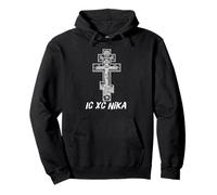 Icône du Crucifix chrétien orthodoxe Oriental Sweat à Capuche
