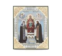 Icône du Monastère des Grottes de Kiev NKlaus 10 x 12 cm Représentation de la Mère de Dieu Orthodoxe 36305
