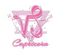 icône du signe du zodiaque Capricorne avec constellation avec triangle d'étoiles comme symbole alchimique Stickers gravés 42x43.2cm Culture du tatouage Rose