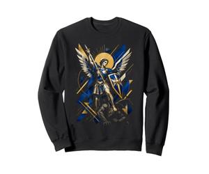 Icône géométrique épée et Bouclier Saint Michel Archange Sweatshirt