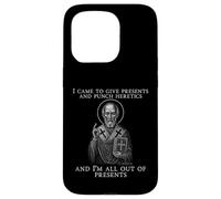 Icône I Came to Give Presents and Punch Heretics St Nicolas Coque pour iPhone 15 Pro