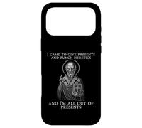 Icône I Came to Give Presents and Punch Heretics St Nicolas Coque pour iPhone 17 Pro Max