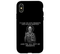 Icône I Came to Give Presents and Punch Heretics St Nicolas Coque pour iPhone X/XS