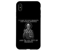 Icône I Came to Give Presents and Punch Heretics St Nicolas Coque pour iPhone XS Max