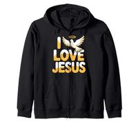 Icône « I Love Jesus Christian Faith » Sweat à Capuche