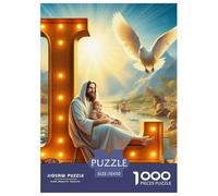 Icône Lettre J Puzzle 1000 Pièces Educa Jouet en Bois Divertissement Créatif Décoration Intérieure Jeu Éducatif Challenge Toy Adultes & Enfants des 14 Ans 70x50cm/1000pcs
