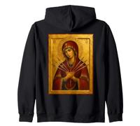 Icône Notre-Dame des Douleurs - Les Sept Épées de Marie Sweat à Capuche