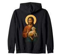 Icône orthodoxe de Jésus-Christ Le Bon Pasteur Sweat à Capuche