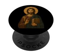 Icône orthodoxe de Jésus-Christ Le Maître PopSockets PopGrip Adhésif