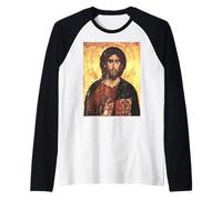 Icône orthodoxe de Jésus-Christ Pantocrator de Hilandar Tout-Puissant Manche Raglan