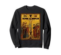Icône orthodoxe de la Crucifixion du Christ Sweatshirt