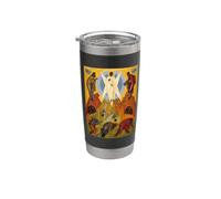 Icône orthodoxe de la Transfiguration du Christ Gobelet isotherme en acier inoxydable double paroi
