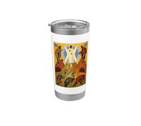 Icône orthodoxe de la Transfiguration du Christ Gobelet isotherme en acier inoxydable double paroi