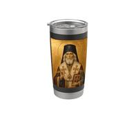 Icône orthodoxe de l'évêque Saint Jean Maximovitch Gobelet isotherme en acier inoxydable double paroi