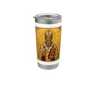 Icône orthodoxe de Saint Augustin d'Hippone Gobelet isotherme en acier inoxydable double paroi