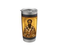 Icône orthodoxe de Saint Basile de Césarée Gobelet isotherme en acier inoxydable double paroi