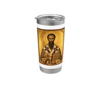 Icône orthodoxe de Saint Basile de Césarée Gobelet isotherme en acier inoxydable double paroi