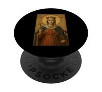 Icône orthodoxe de Saint Catherine - Icônes chrétiennes PopSockets PopGrip Adhésif