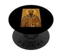 Icône orthodoxe de Saint Clément d'Alexandrie PopSockets PopGrip Adhésif