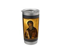Icône orthodoxe de Saint Éphraïm Gobelet isotherme en acier inoxydable double paroi