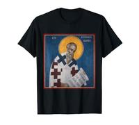 Icône orthodoxe de Saint Épiphane de Salamine T-Shirt Graphique avec Valeur