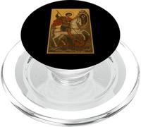 Icône orthodoxe de Saint George tuant la bête PopSockets PopGrip pour MagSafe
