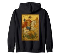Icône orthodoxe de Saint Georges et du Dragon Sweat à Capuche