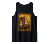Icône orthodoxe de Saint Georges et Le Dragon Débardeur