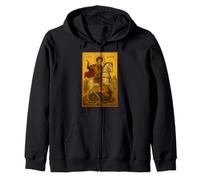 Icône orthodoxe de Saint Georges et Le Dragon Sweat à Capuche