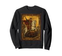 Icône orthodoxe de Saint Georges et Le Dragon Sweatshirt