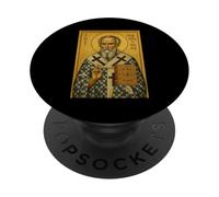 Icône orthodoxe de Saint Grégoire Le Théologien PopSockets PopGrip Adhésif