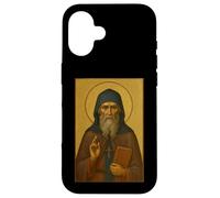 Icône orthodoxe de Saint-Herman d'Alaska Coque pour iPhone 16