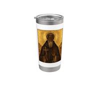 Icône orthodoxe de saint Moïse le Noir Gobelet isotherme en acier inoxydable double paroi
