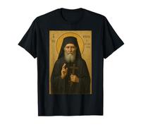 Icône orthodoxe de Saint Paisios du Mont Athos - Christian T-Shirt