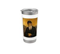 Icône orthodoxe de Saint Paisios du Mont Athos Gobelet isotherme en acier inoxydable double paroi