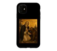 Icône orthodoxe de Saint Séraphin de Sarov avec Un Ours Coque pour iPhone 11