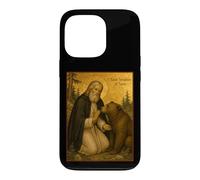 Icône orthodoxe de Saint Séraphin de Sarov avec Un Ours Coque pour iPhone 13 Pro