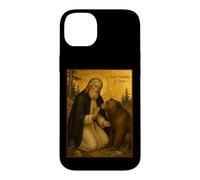 Icône orthodoxe de Saint Séraphin de Sarov avec Un Ours Coque pour iPhone 14 Plus
