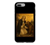 Icône orthodoxe de Saint Séraphin de Sarov avec Un Ours Coque pour iPhone 7 Plus/8 Plus