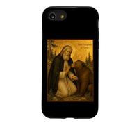 Icône orthodoxe de Saint Séraphin de Sarov avec Un Ours Coque pour iPhone SE (2020) / 7/8