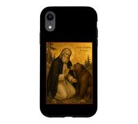 Icône orthodoxe de Saint Séraphin de Sarov avec Un Ours Coque pour iPhone XR