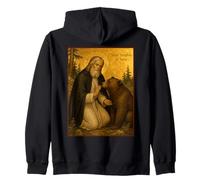 Icône orthodoxe de Saint Séraphin de Sarov avec Un Ours Sweat à Capuche