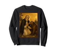 Icône orthodoxe de Saint Séraphin de Sarov avec Un Ours Sweatshirt