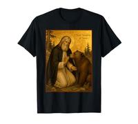 Icône orthodoxe de Saint Séraphin de Sarov avec Un Ours T-Shirt