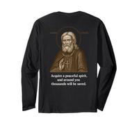 Icône orthodoxe de Saint Séraphin de Sarov Manche Longue