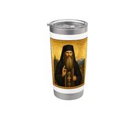 Icône orthodoxe de Saint Séraphin Rose de Platine Gobelet isotherme en acier inoxydable double paroi